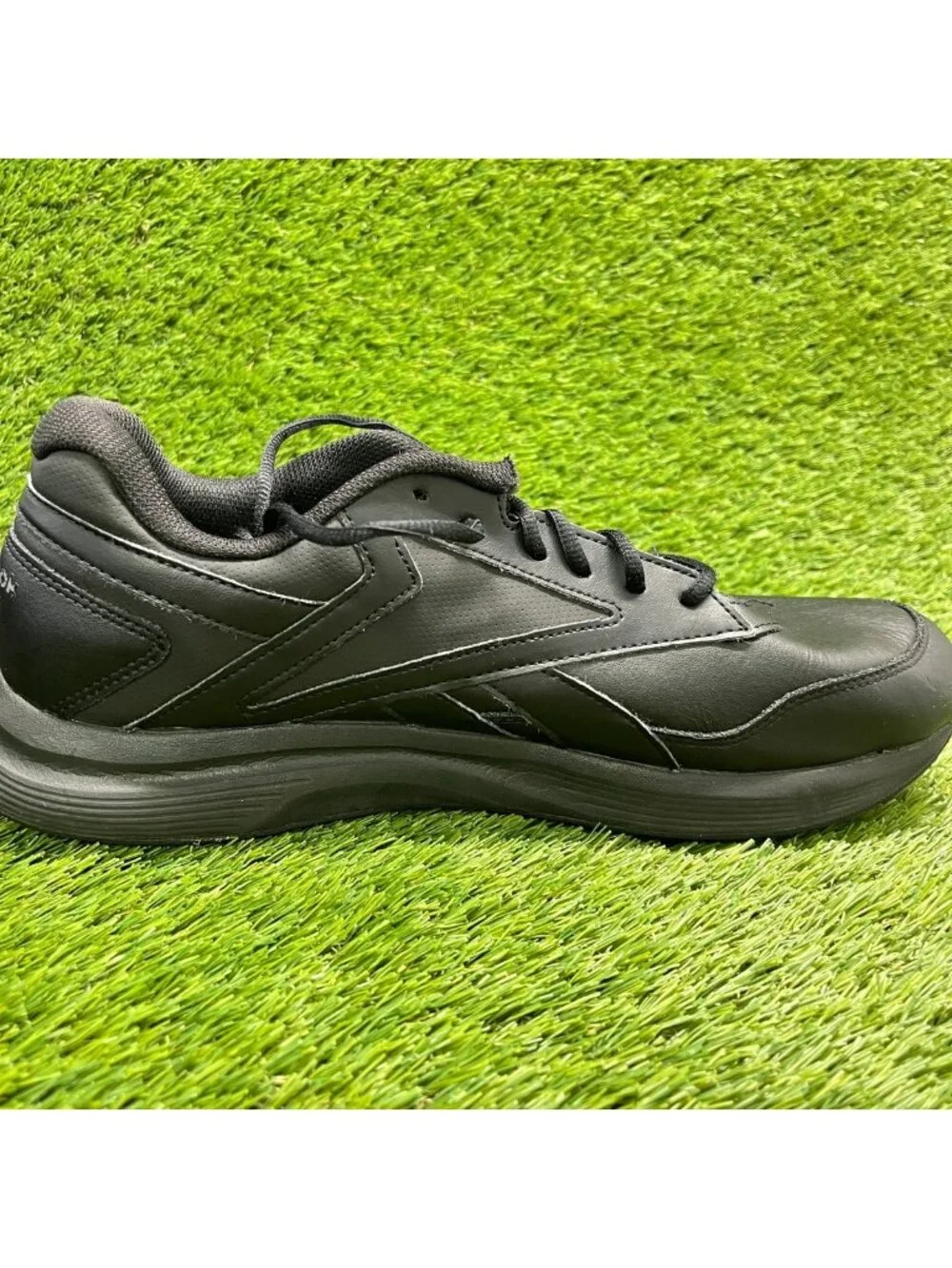 Reebok Walk Ultra 7 DMX Max Mens Size 13 Black Athletic Leather Shoes Sneakers